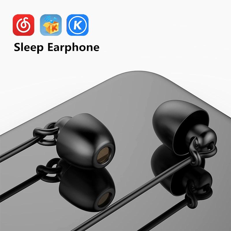Open Ear Air Conduction Headphones - Wired Earphone Hifi Headset Noise-Cancel Sleeping