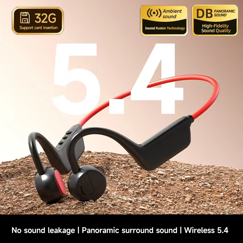 Bone Conduction Running Headphones - Bone Conduction Bluetooth Earbuds IPX8 Running