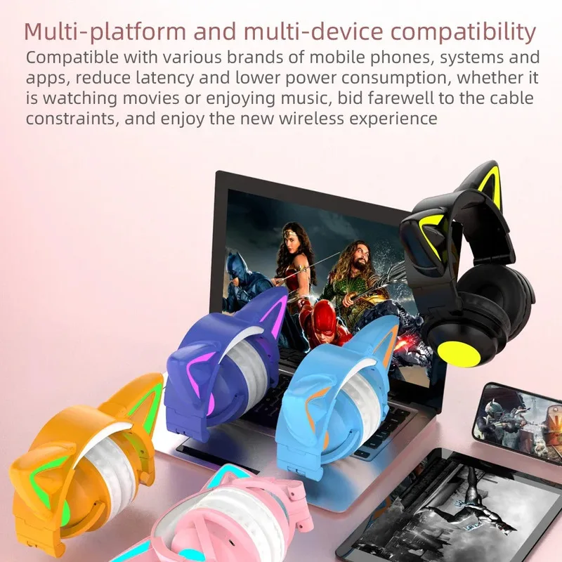ZW068 LED Light Cat Ears Heads - Cat Ear Bluetooth Headset Led recension och pris
