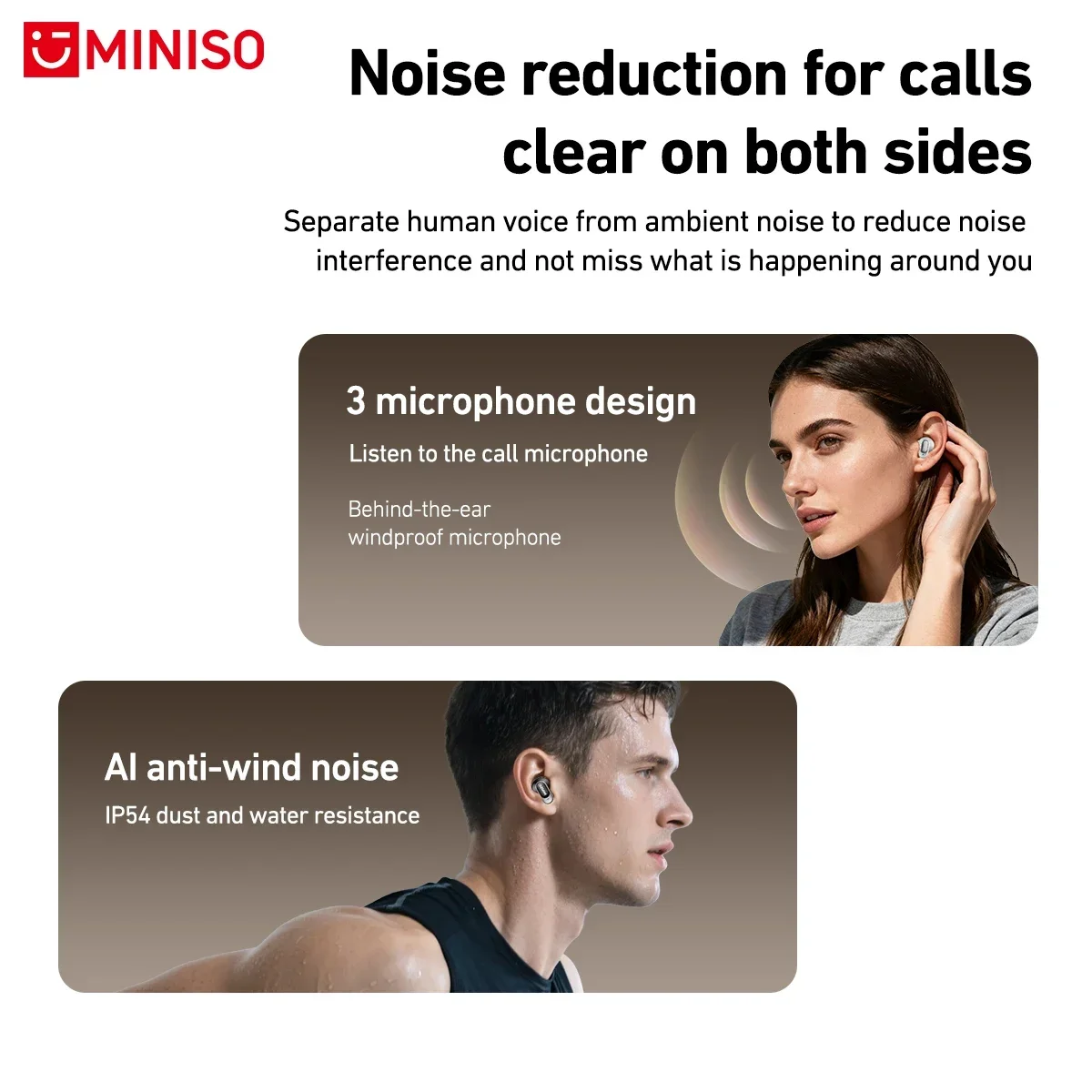 MINISO MS105 Bluetooth Earphon - Type C Wired Earphones With Mic recension och pris