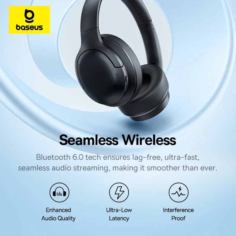 Baseus BH1 Lite Wireless Headp - Anc Wireless Over Ear Headphones recension och pris
