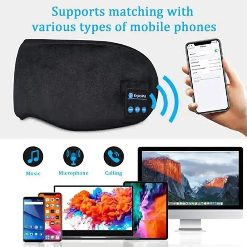 3D Eye Mask Bluetooth Headphon - Sleep Mask Headphones Bluetooth recension och pris