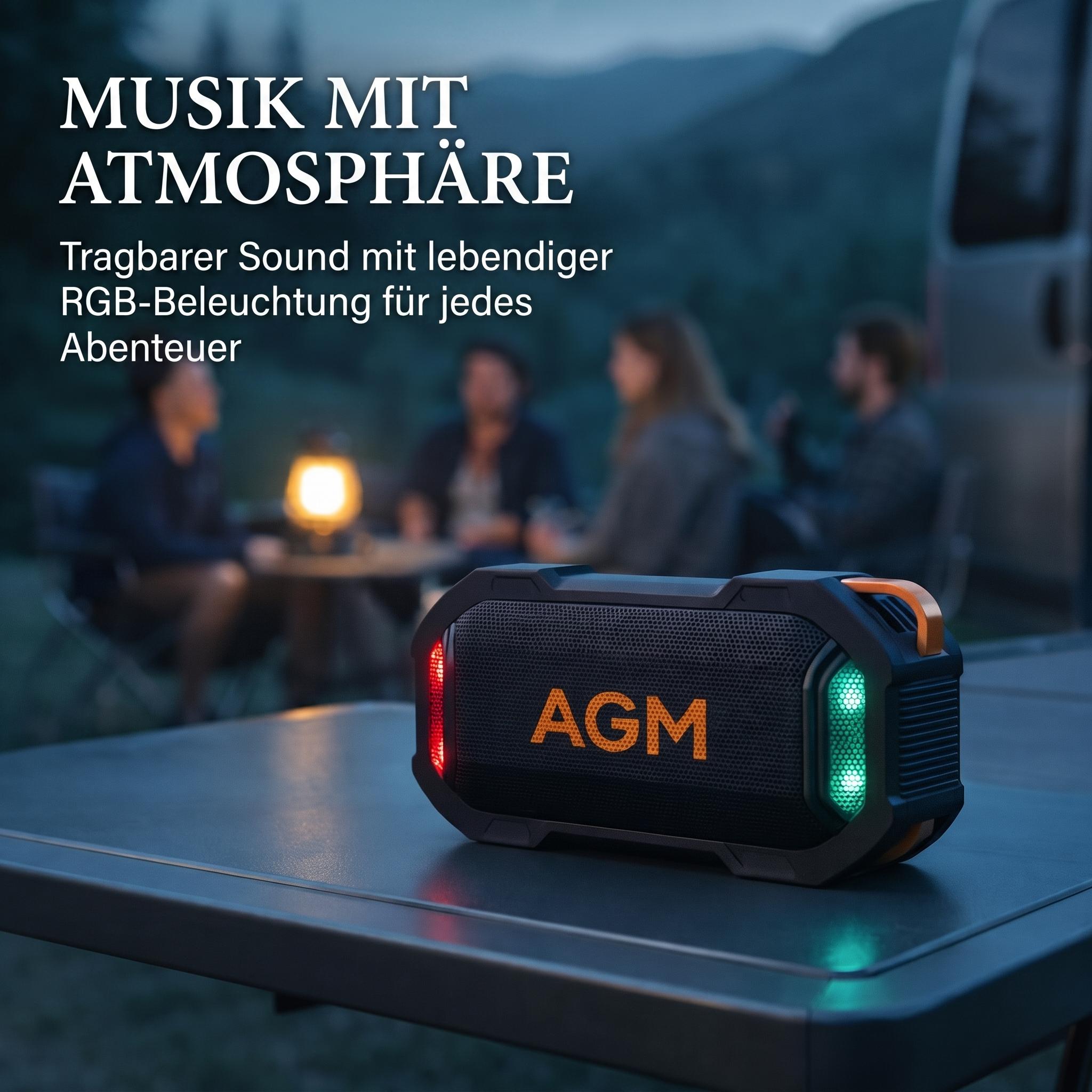 AGM MAG ROCK Outdoor Wireless  - Portable Bluetooth Speaker Waterproof Ipx7 recension och pris
