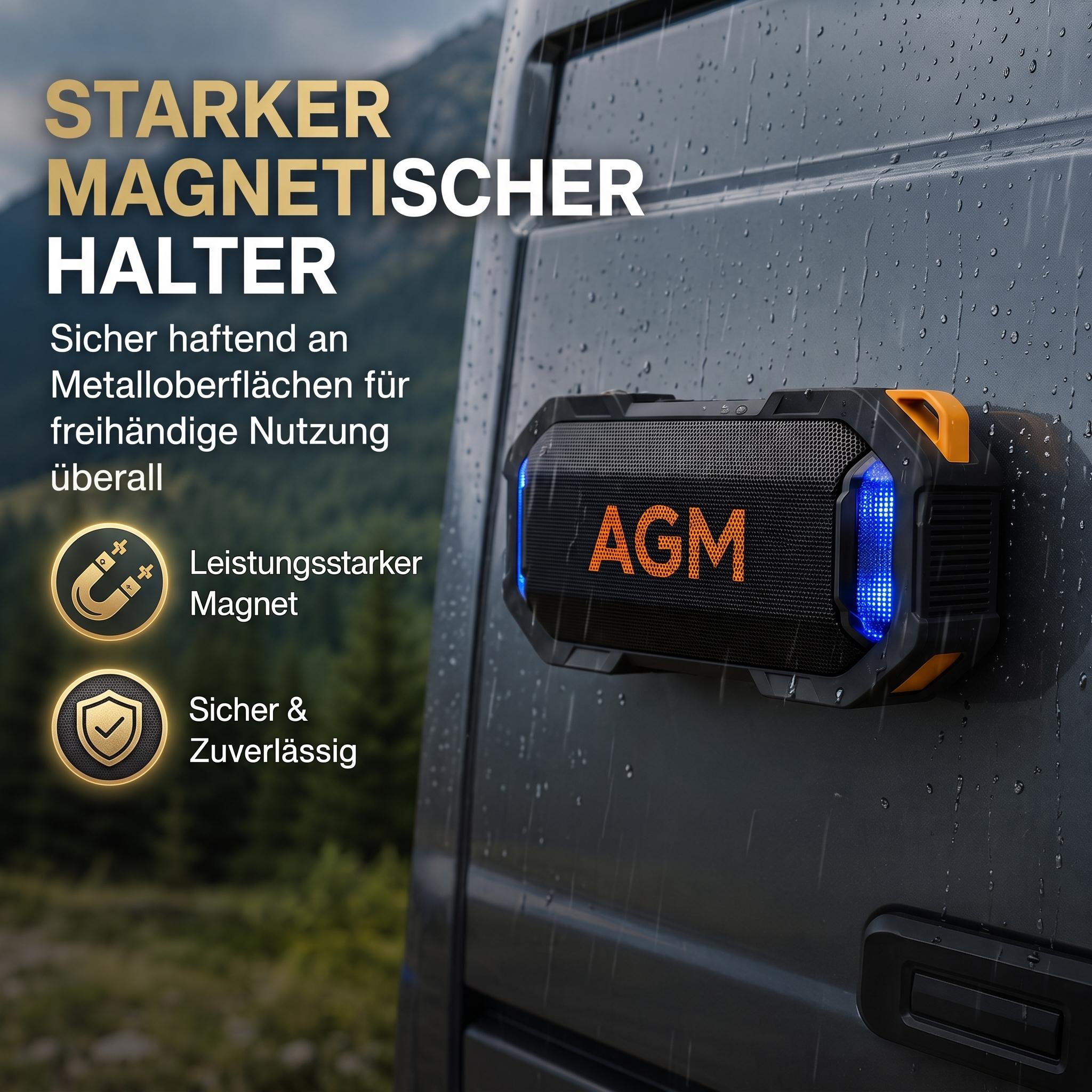 AGM MAG ROCK Outdoor Wireless  - Portable Bluetooth Speaker Waterproof Ipx7 recension och pris