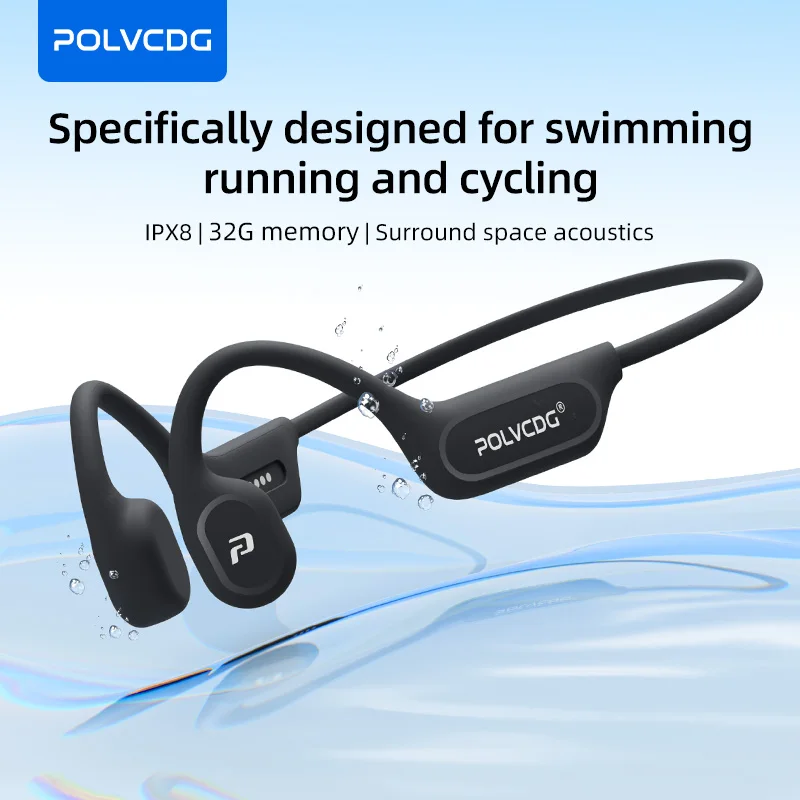 POLVCDG X9 Bone Conduction Ear - Bone Conduction Running Headphones recension och pris