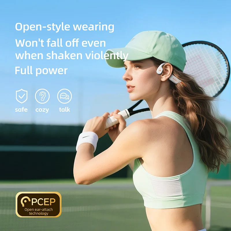 POLVCDG X9 Bone Conduction Ear - Bone Conduction Running Headphones recension och pris