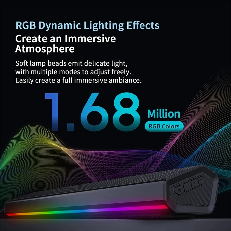 Bluetooth 5.4 Speaker RGB Ligh - Rgb Computer Soundbar For Pc recension och pris