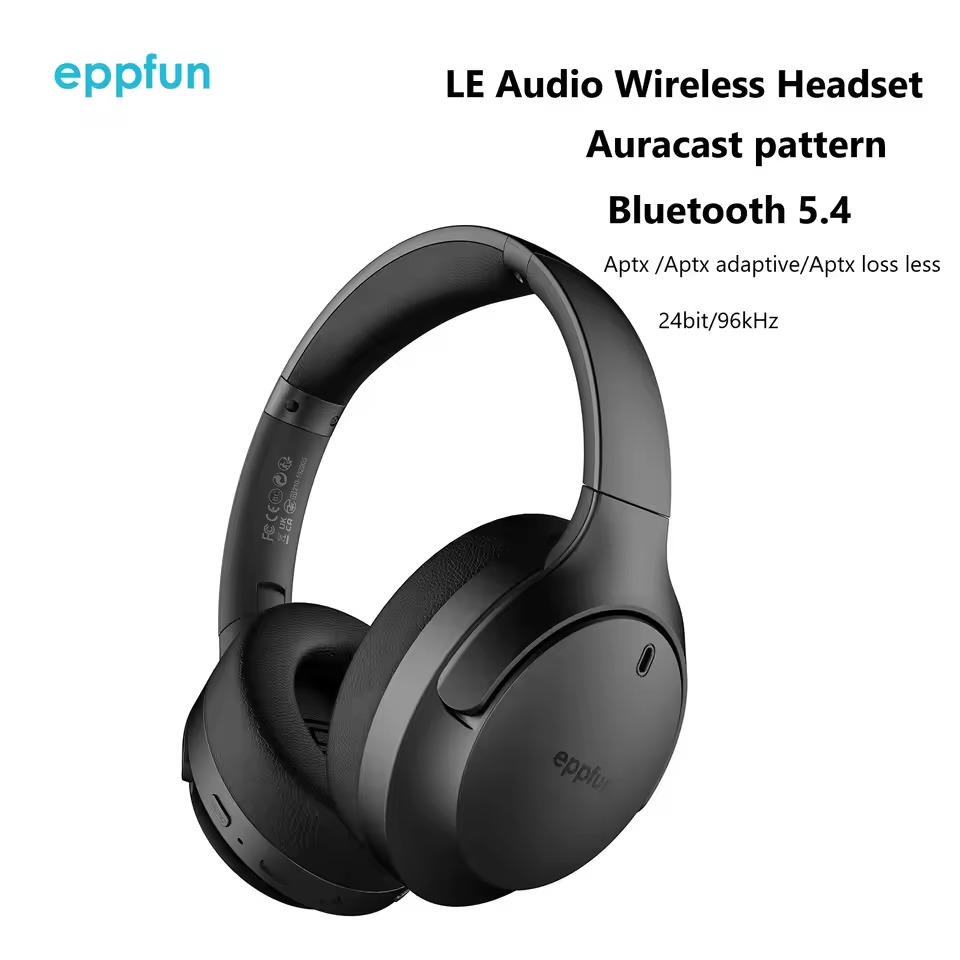 Eppfun LE Audio Auracast Bluet - Anc Wireless Over Ear Headphones recension och pris