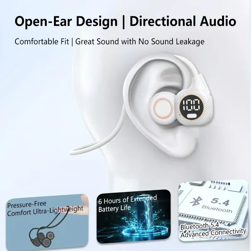 Bone Conduction Bluetooth Earb - Bone Conduction Running Headphones recension och pris