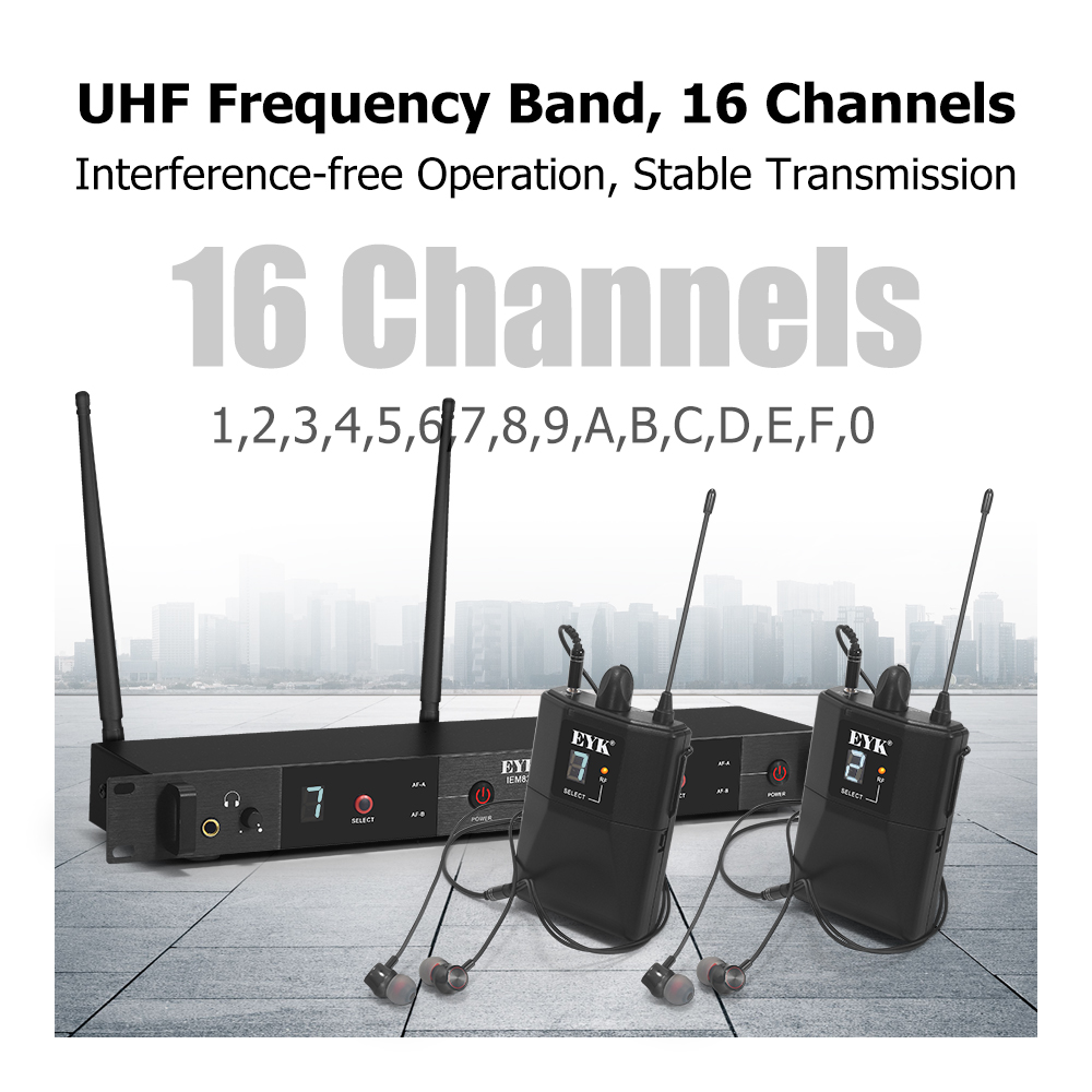 EYK IEM82 UHF Wireless In Ear  - In Ear Monitors For Singers recension och pris