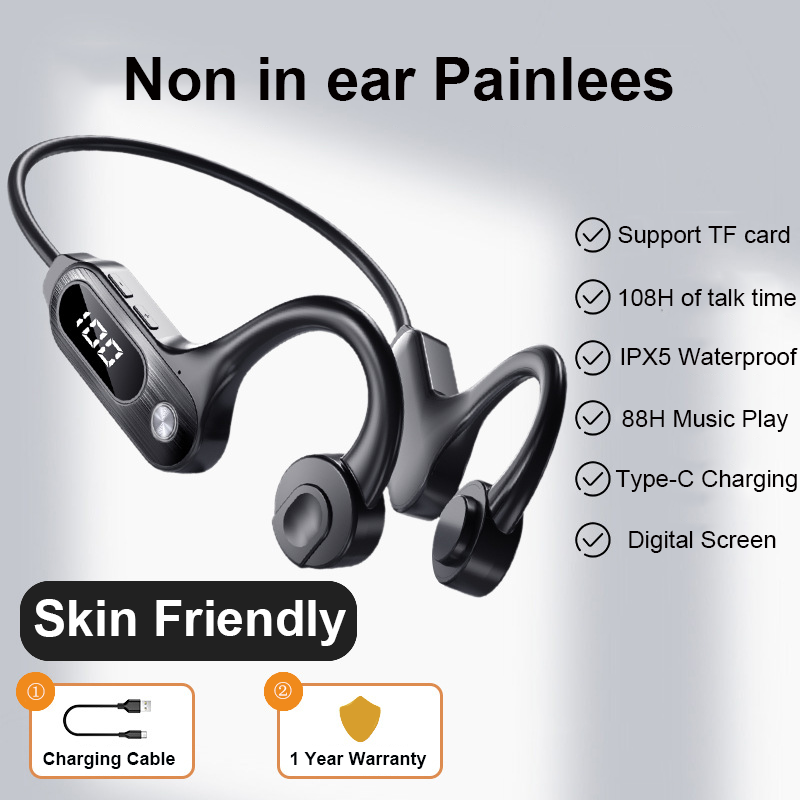 Bone Conduction Bluetooth 5.3  - Bone Conduction Running Headphones recension och pris