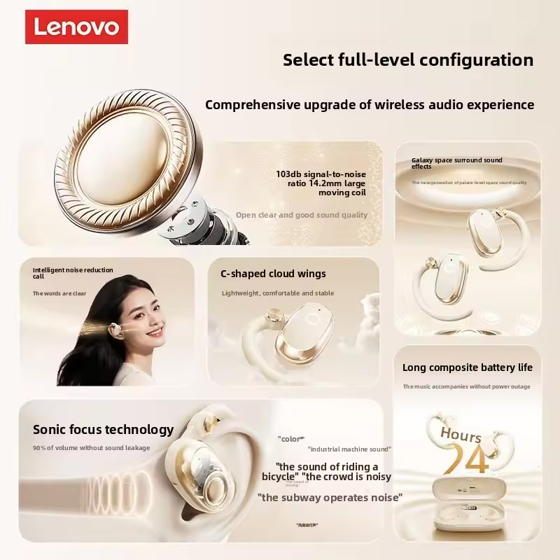 Lenovo EA366 Bluetooth Wireles - Anc Wireless Over Ear Headphones recension och pris