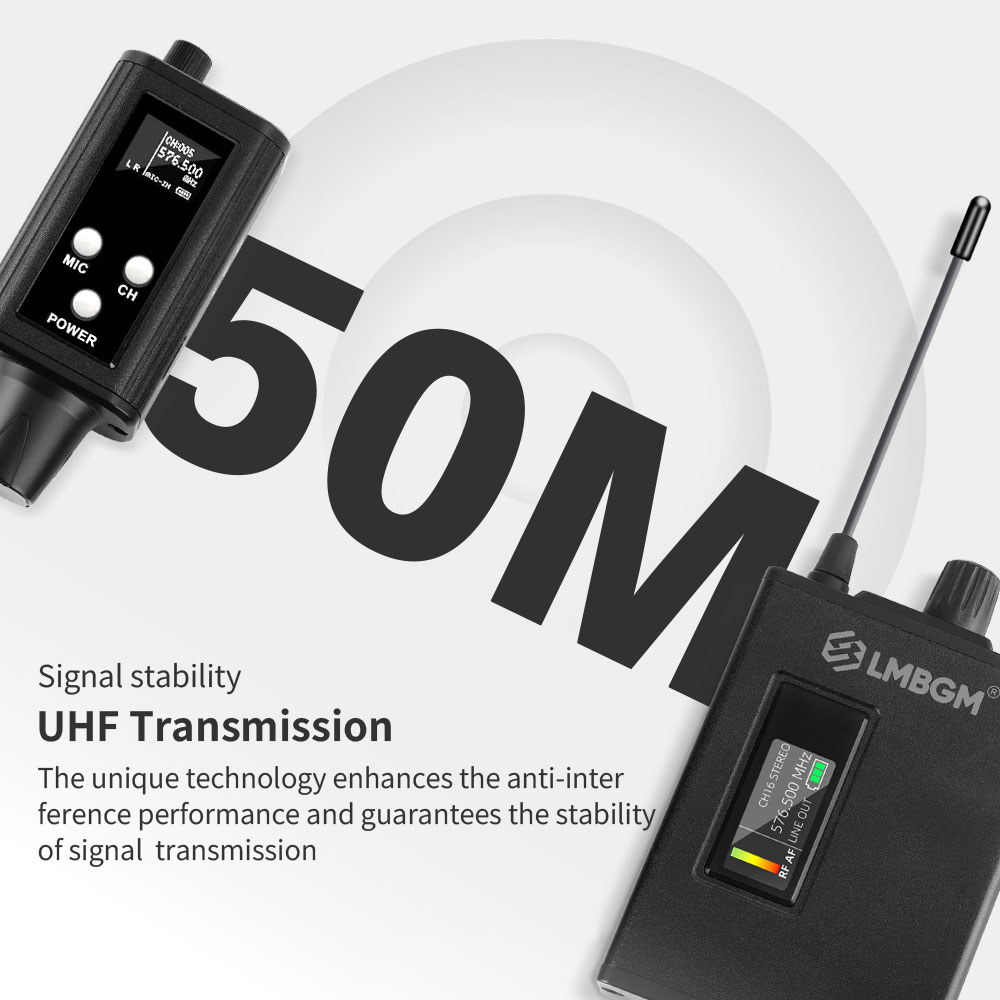 LMBGM SE9 UHF Wireless In Ear  - In Ear Monitors For Singers recension och pris