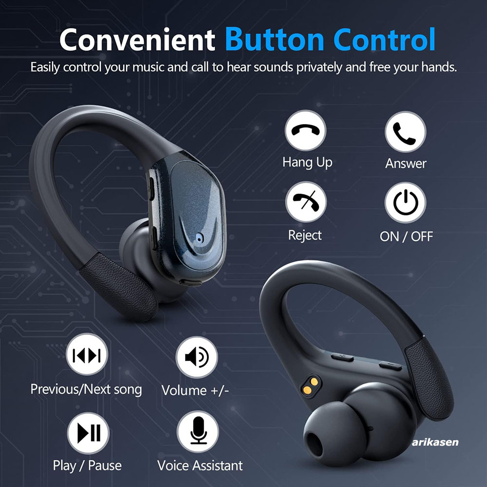 Wireless Earbuds Sport Bluetoo - Anc Wireless Over Ear Headphones recension och pris