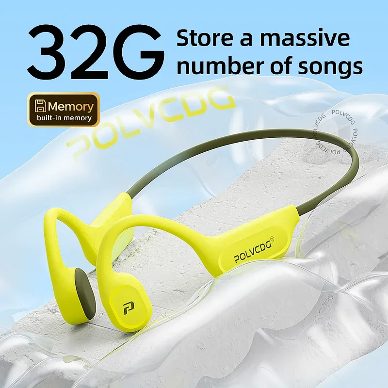 POLVCDG X9 Bone Conduction Swi - Bone Conduction Running Headphones recension och pris