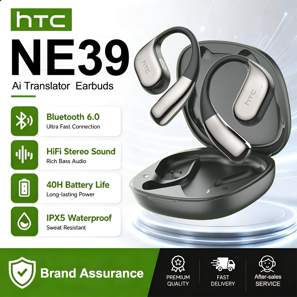 HTC NE39 AI Translate Earphone - Open Ear Air Conduction Headphones recension och pris