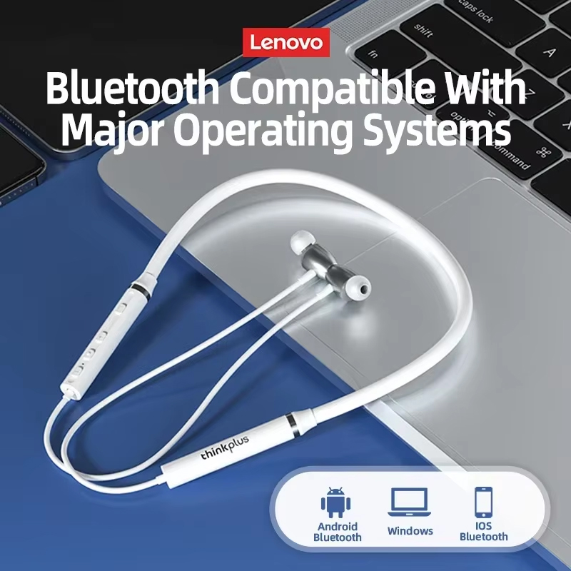 100% Origial Lenovo HE05X Blue - Magnetic Neckband Sports Earphones recension och pris