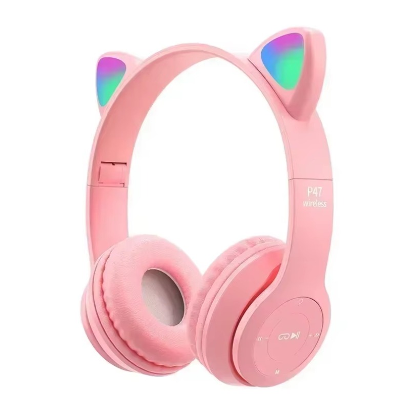 Wireless Bluetooth Earphones C - Cat Ear Bluetooth Headset Led recension och pris